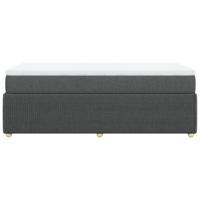 Boxspring met matras stof donkergrijs 90x190 cm - thumbnail