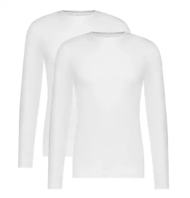 2-pak heren ondershirts lange mouw - Ralph - Heren T-shirts ronde hals