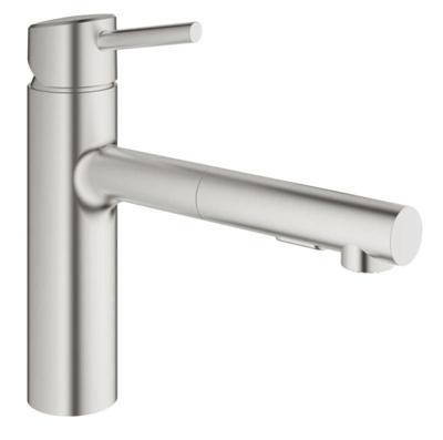 GROHE Concetto Keukenkraan - uittrekbare uitloop - 2 straalsoorten - supersteel geborsteld 30273dc1