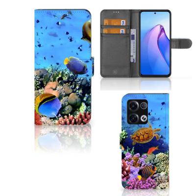 OPPO Reno8 Pro | Telefoonhoesje | Met pasjeshouder | Vissen