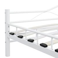 Bedframe metaal wit 140x200 cm - thumbnail