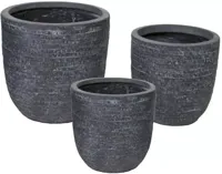 Bloempot Utah Egg Grafiet Ø55cm - thumbnail
