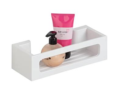 Wenko Static-Loc doucherekje Bralia (Wandplank, Wit) Wenko Static-Loc doucherekje Bralia (Wandplank, Wit)