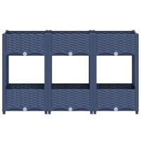 Plantenbak verhoogd 120x40x71 cm polypropyleen - thumbnail