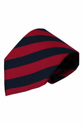 Rode zijden stropdas Eboli 01