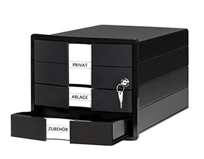 HAN IMPULS 1018-13 Ladebox Zwart DIN A4, DIN C4 Aantal lades: 3