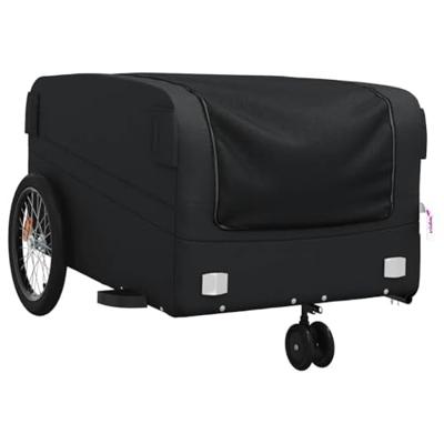 Fietstrailer 45 kg ijzer zwart - thumbnail