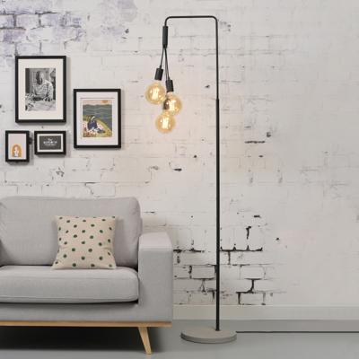 its about RoMi Vloerlamp 'Oslo' 3-lamps, kleur Zwart