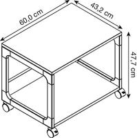 Durable Multifunctionele wagen, systeemtrolley Metallic-zilver, Beuken (b x h x d) 600 x 477 x 432 mm 3710124 1 stuk(s) - thumbnail