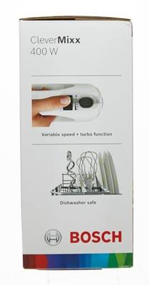Bosch MFQ24200 CleverMixx Handmixer 400W Wit/Zilver