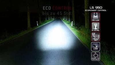 Trelock koplamp ls950 control ion 70 lux incl. houder