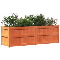 VidaXL Plantenbak 150x50x50 cm massief grenenhout wasbruin - thumbnail