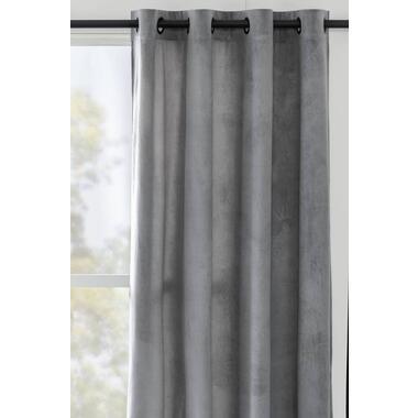 Gordijn Valletta - grijs - 140x280 cm (1 stuk)