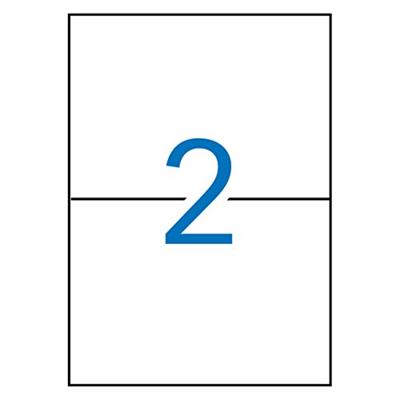 Apli witte etiketten Ft 210 x 148 mm (b x h), 500 stuks, 2 per blad (2529)