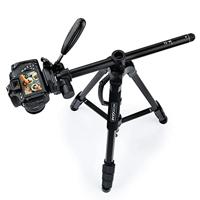 MOJOGEAR 179cm 3-in-1 camera & telefoon statief: driepoot, monopod & horizontale arm - thumbnail