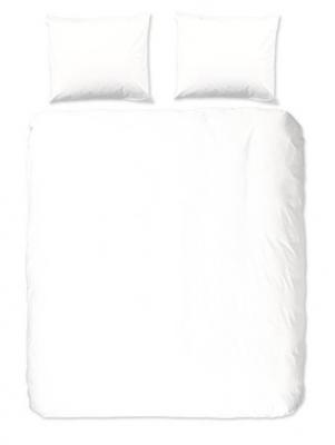 Good Morning Dekbedovertrek "uni dessin" - Wit - (240x200/220 cm) - Katoen