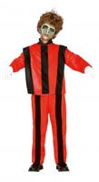 Fiestas Guirca zombiekostuum polyester rood maat 10 12 jaar - thumbnail