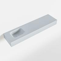 MONDIAZ LEX Clay vrijhangende solid surface wastafel 120cm. Positie wasbak links - thumbnail