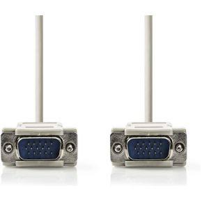 VGA-kabel | VGA male - VGA male | 2,0 m | Ivoor