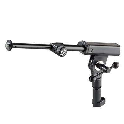 K&M 25950 Laag microfoonstatief met telescoophengel zwart
