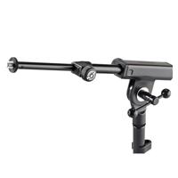 K&M 25950 Laag microfoonstatief met telescoophengel zwart - thumbnail