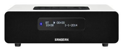 Sangean DDR-36 DAB+ digitale radio (DAB+/FM-tuner, bluetooth, wekfunctie, slaaptimer, AUX-in) incl. afstandsbediening wit