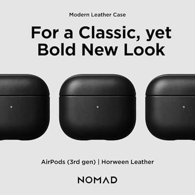 Nomad Modern leather case AirPods 3 - Black