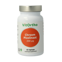 Chroom picolinaat 200mcg 60 Vegetarische capsules - thumbnail