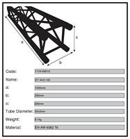 Duratruss DT 34/2 100 cm 1.0 meter - thumbnail