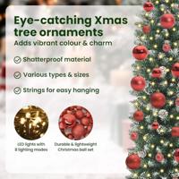 VidaXL Kunstmatige slanke kerstboom met 150 led groen en wit 150 cm - thumbnail