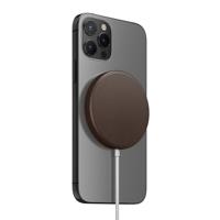 Nomad Leren Cover voor MagSafe-oplader Rustiek Bruin - thumbnail