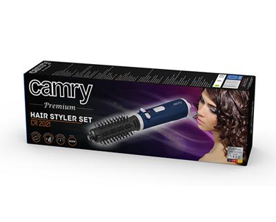 Camry Premium CR 2021 haarstyler Haarstijlset Stoom Zwart, Blauw, Grijs 1000 W