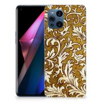 Siliconen Hoesje OPPO Find X3 | X3 Pro Barok Goud - thumbnail