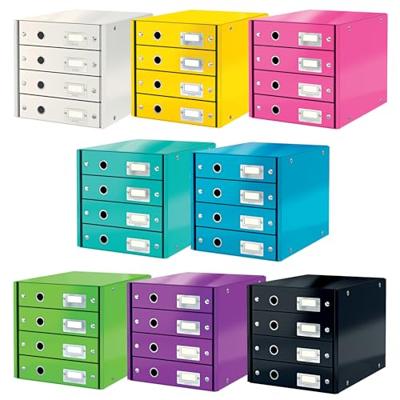 Leitz Click & Store 6049-00-95 Ladebox Zwart DIN A4 Aantal lades: 4 Leitz Click & Store 6049-00-95 Ladebox Zwart DIN A4 Aantal lades: 4