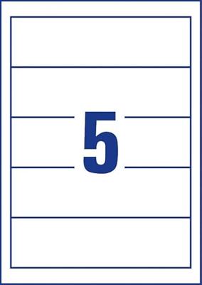 Rug-insteekkaart Avery Zweckform breed 54x190mm wit 25 vel Rug-insteekkaart Avery Zweckform breed 54x190mm wit 25 vel