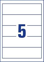 Rug-insteekkaart Avery Zweckform breed 54x190mm wit 25 vel - thumbnail