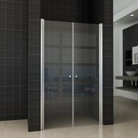 Wiesbaden dubbele pendeldeur in nis 1200x2000 6 mm NANO glas - thumbnail