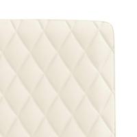 Eetkamerstoelen 2 st fluweel crmekleurig - thumbnail