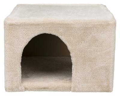 Gezellige pluchehut - 36 × 25 × 36 cm - Beige - Voor konijnen en kleine knaagdieren Gezellige pluchehut - 36 × 25 × 36 cm - Beige - Voor konijnen en kleine knaagdieren
