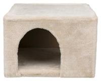 Gezellige pluchehut - 36 × 25 × 36 cm - Beige - Voor konijnen en kleine knaagdieren - thumbnail