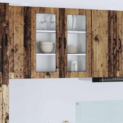 Keukenkast met plank Oudhout 80 x 31 x 80 cm Bewerkt hout