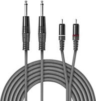 Nedis COTH23320GY30 Stereo Audiokabel 2x 6,35 Mm Male - 2x Rca Male 3,0 M Grijs - thumbnail