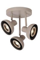 Lucide SENSAS - Plafondspot - Ø 25,8 cm - 3xGU10 (ES111) - Beige - thumbnail