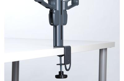 SmartFit Dual Monitor Arm Mount - Bevestigingskit (bureauklembevestiging, 2 beeldschermarmen) - voor 2 LCD-schermen - donkergrijs - desktop SmartFit Dual Monitor Arm Mount - Bevestigingskit (bureauklembevestiging, 2 beeldschermarmen) - voor 2 LCD-schermen - donkergrijs - desktop