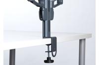 SmartFit Dual Monitor Arm Mount - Bevestigingskit (bureauklembevestiging, 2 beeldschermarmen) - voor 2 LCD-schermen - donkergrijs - desktop - thumbnail