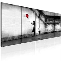Schilderij - Banksy: Runaway Balloon - thumbnail