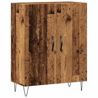 Dressoir 69,5x34x90 cm bewerkt hout oud houtkleurig - thumbnail