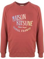 Maison Kitsuné Address print sweatshirt - Red - thumbnail