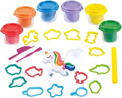 Playgo eenhoorn kleiset - 6 kleipotjes