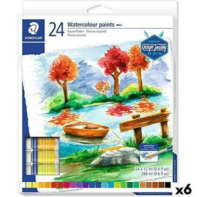 Set voor Aquarelschilderijen Staedtler Design Journey 6 Onderdelen 12 ml